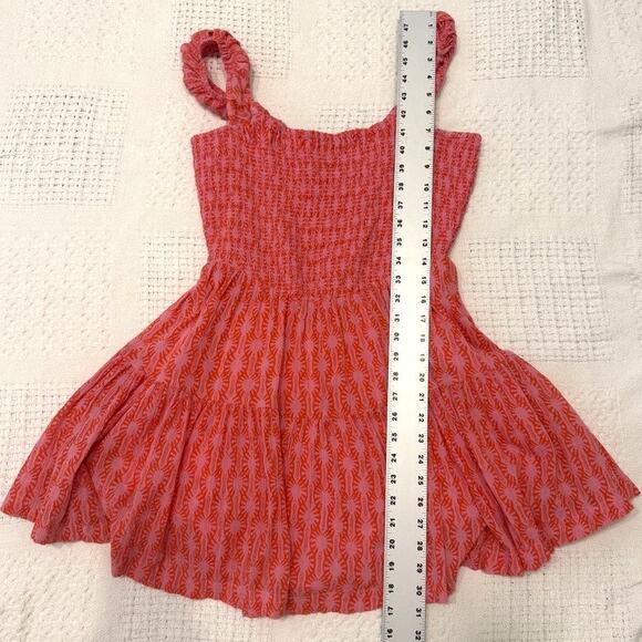 Free People Annie smocked small square neck mini dress D2 2980 - Picture 3 of 11